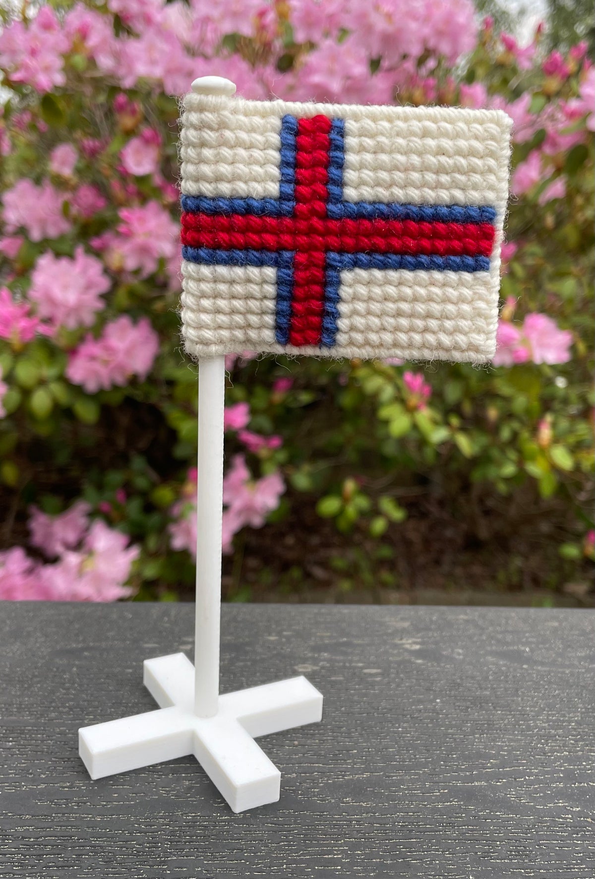 Flag på flagstang - Færøerne