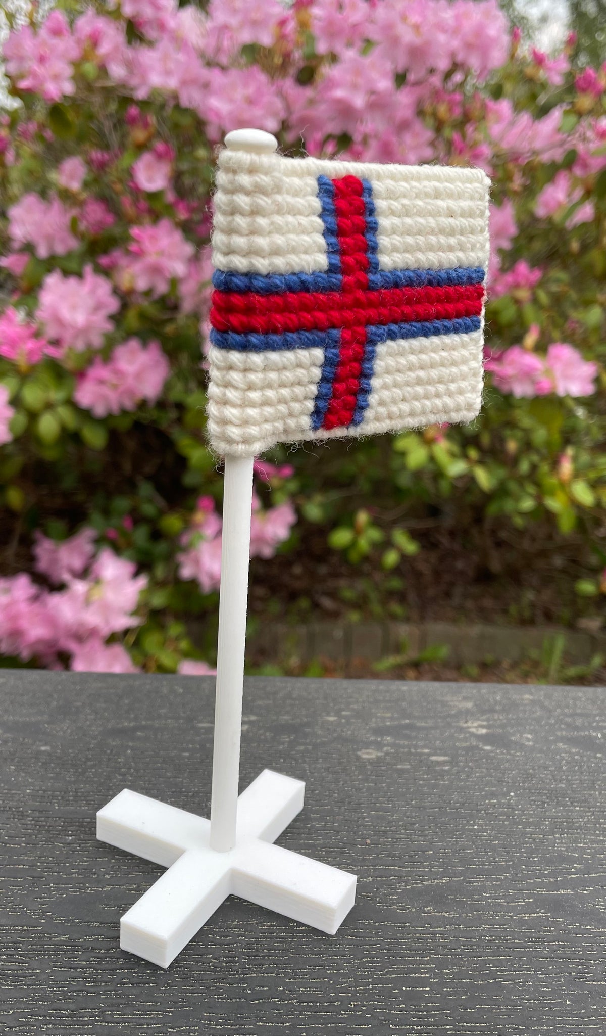 Flag på flagstang - Færøerne