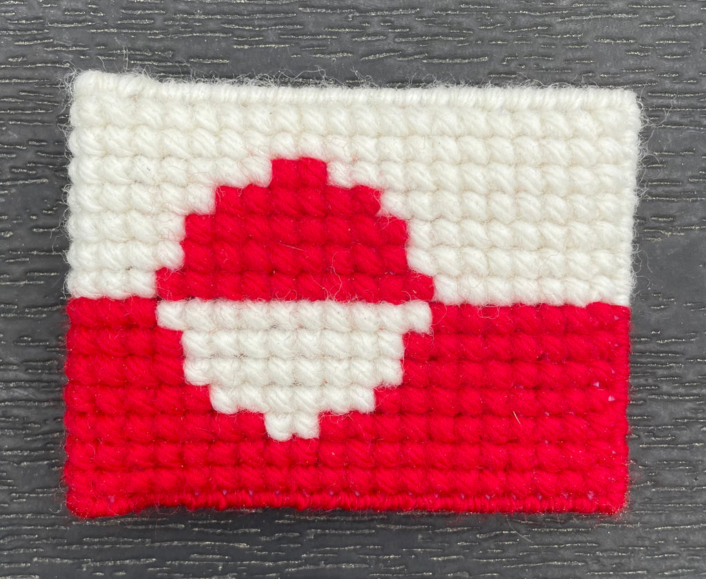Flag på flagstang - Grønland