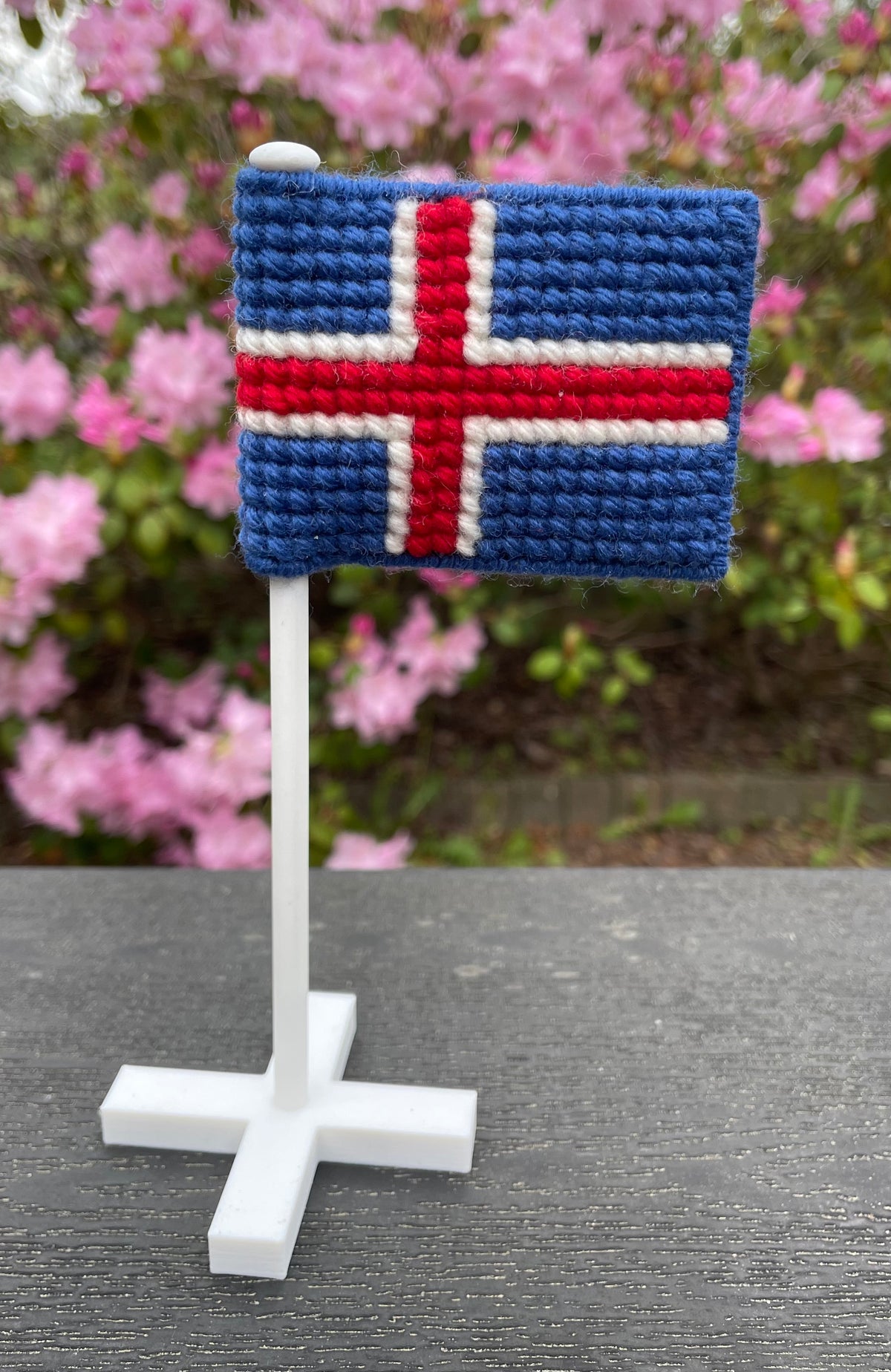Flag på flagstang - Island