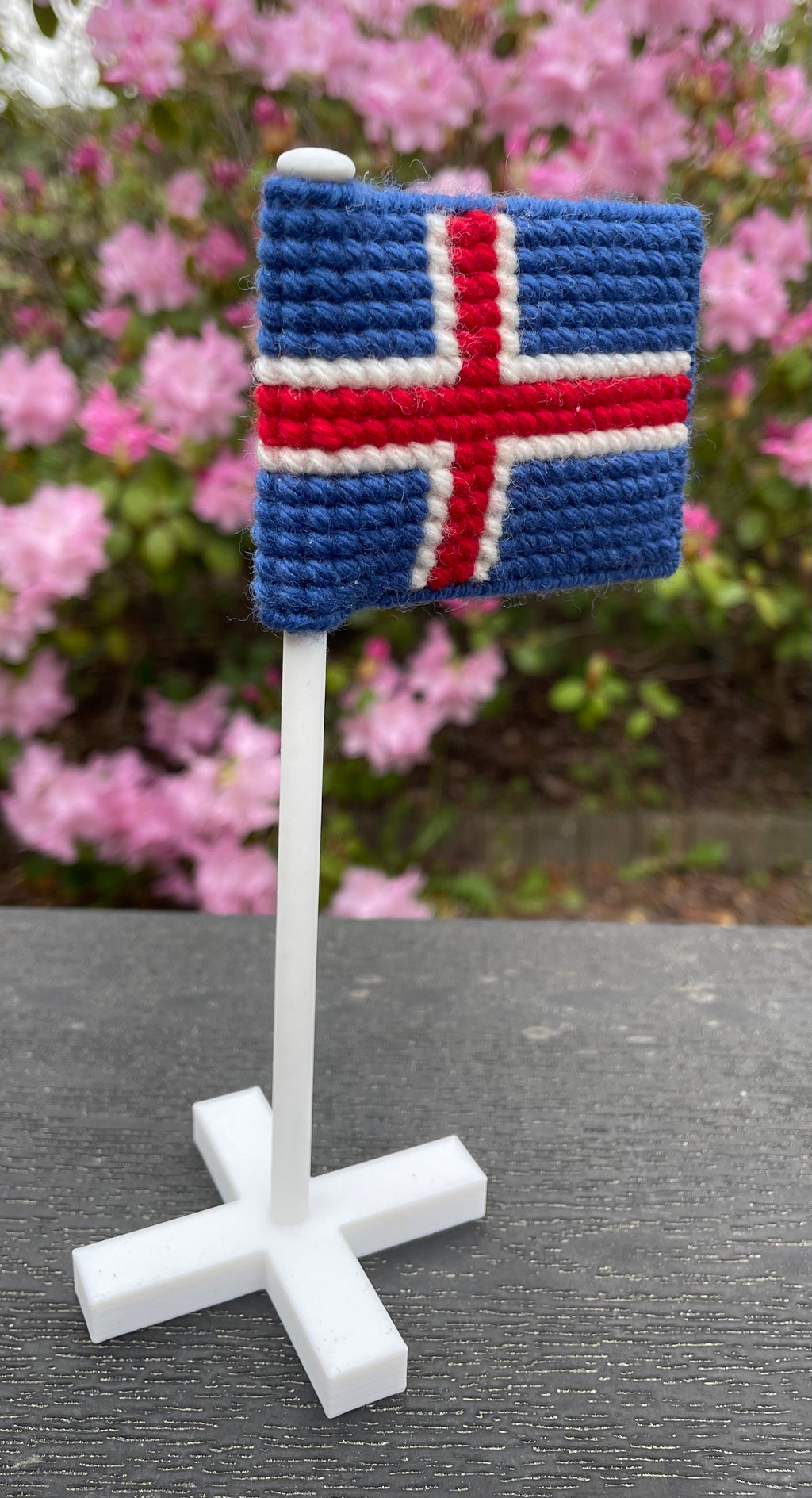 Flag på flagstang - Island