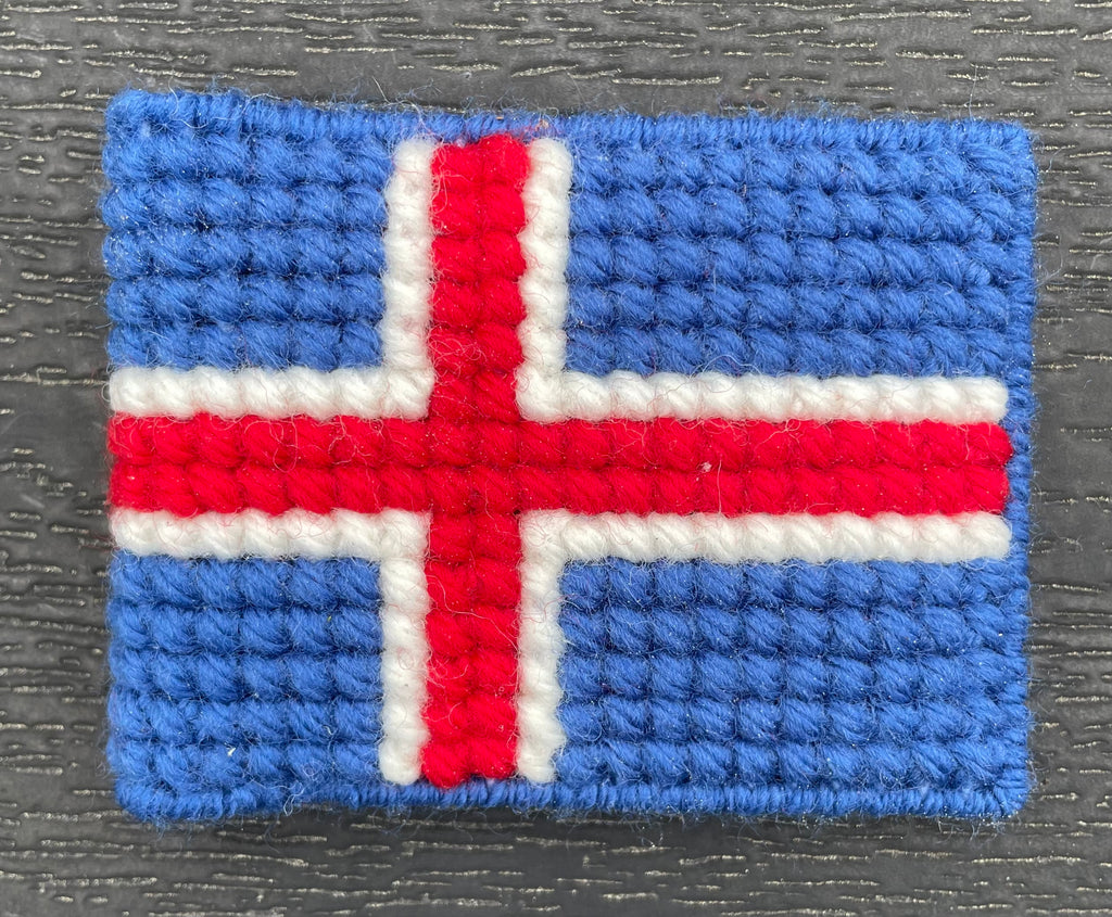 Flag på flagstang - Island