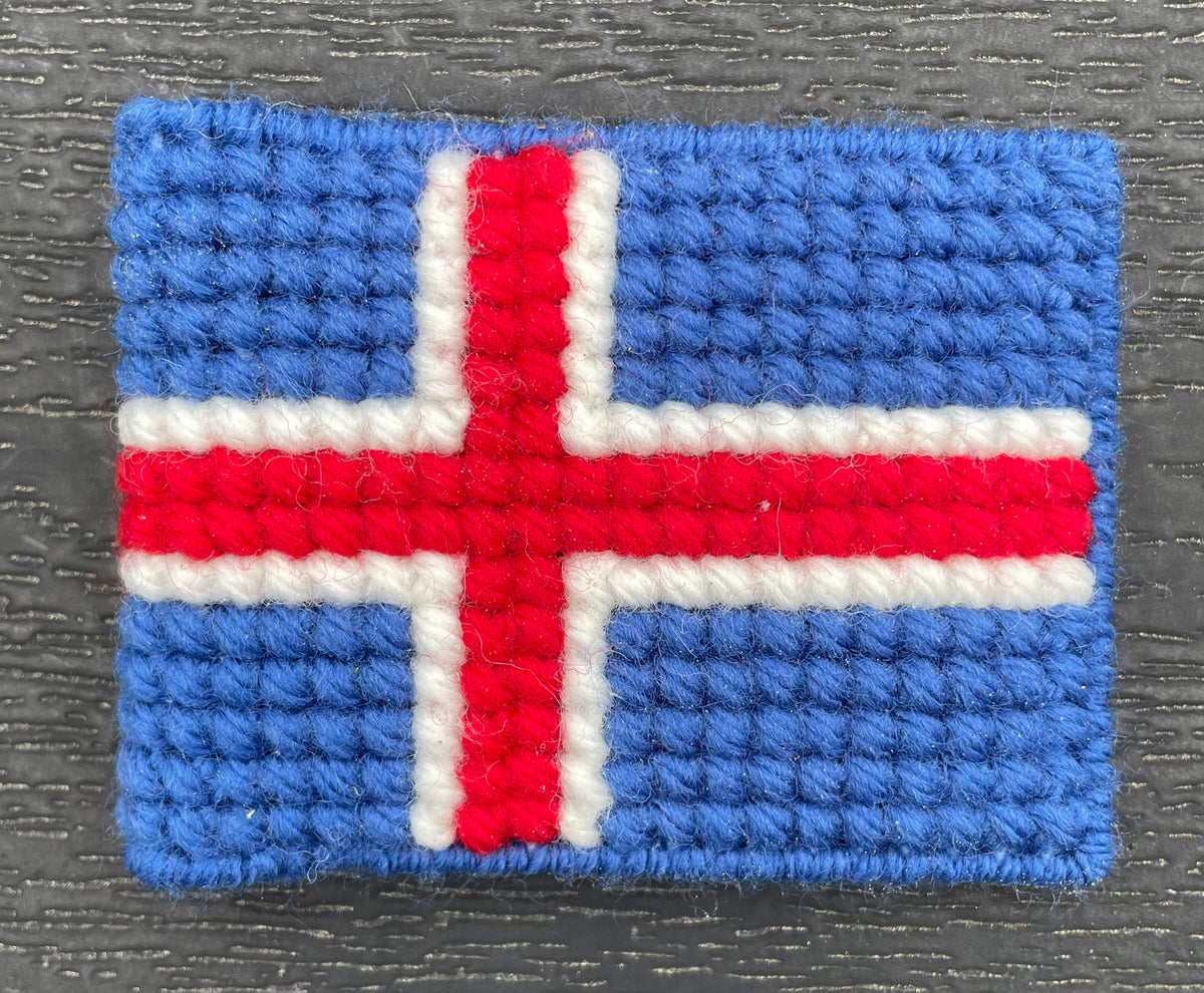 Flag på flagstang - Island