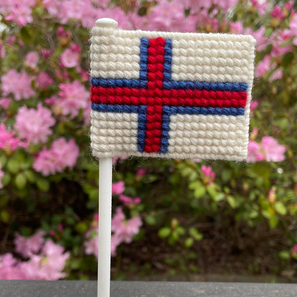 Flag på flagstang - Færøerne