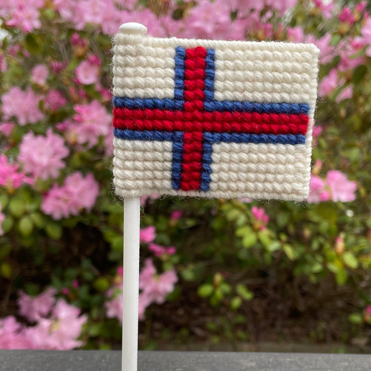 Flag på flagstang - Færøerne
