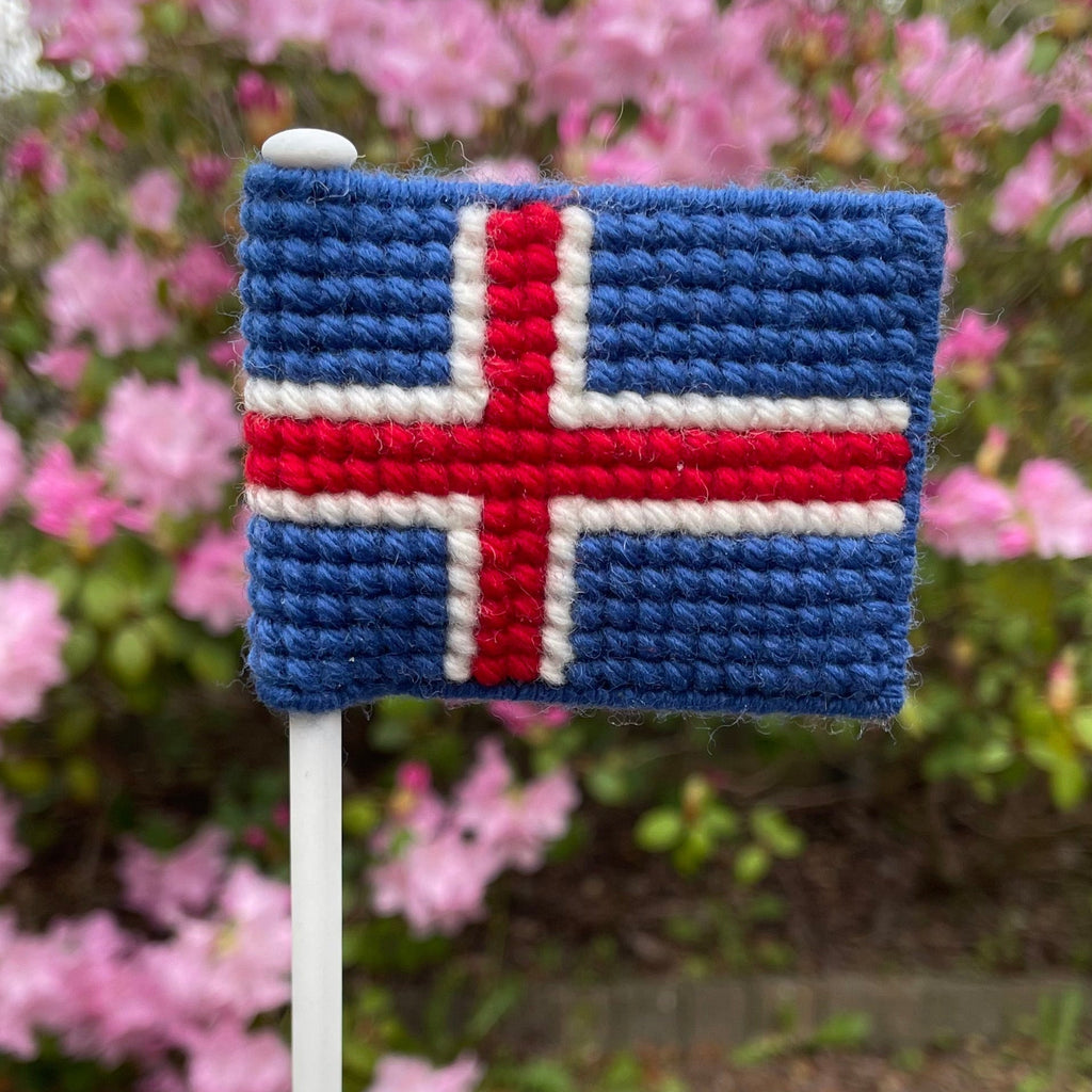 Flag på flagstang - Island