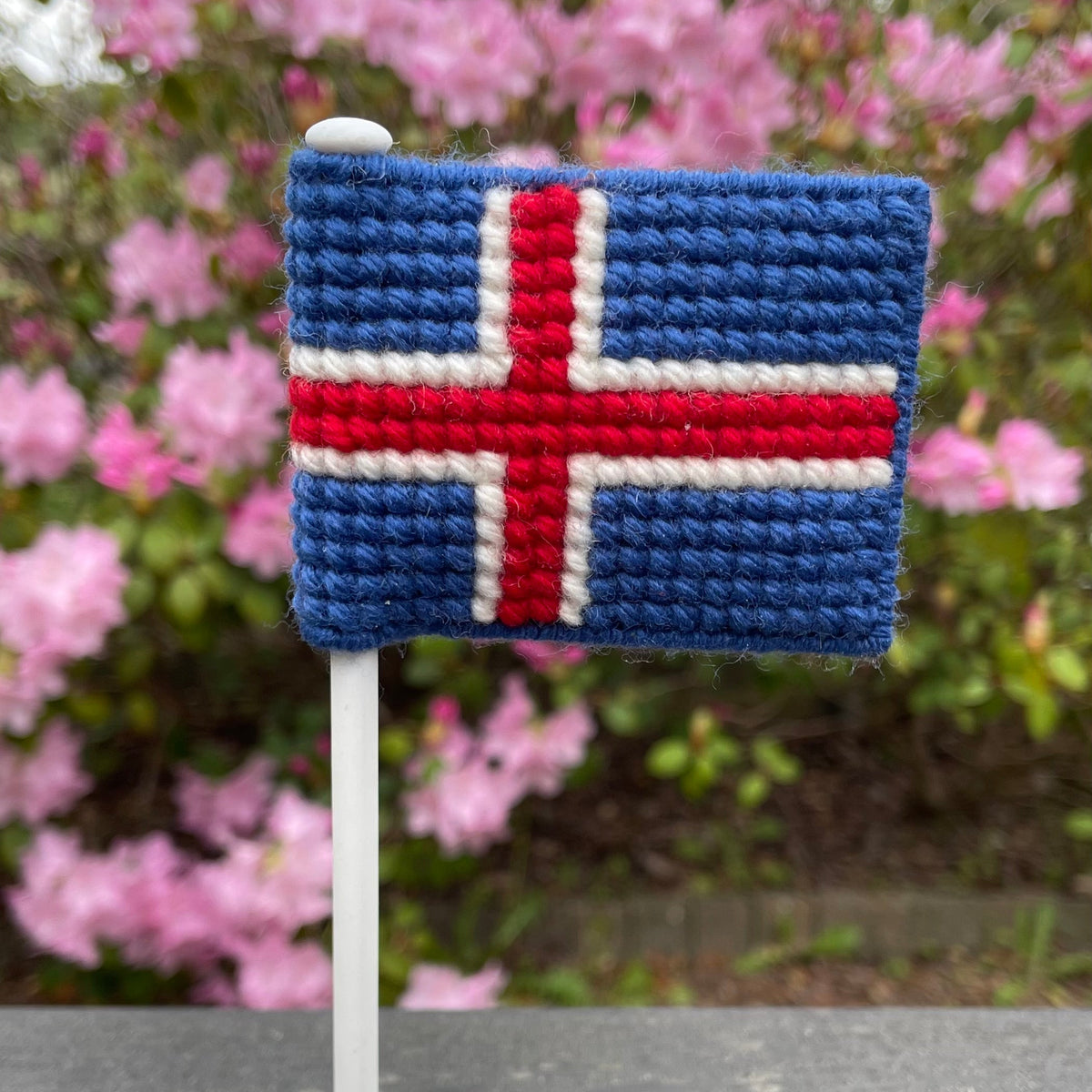 Flag på flagstang - Island
