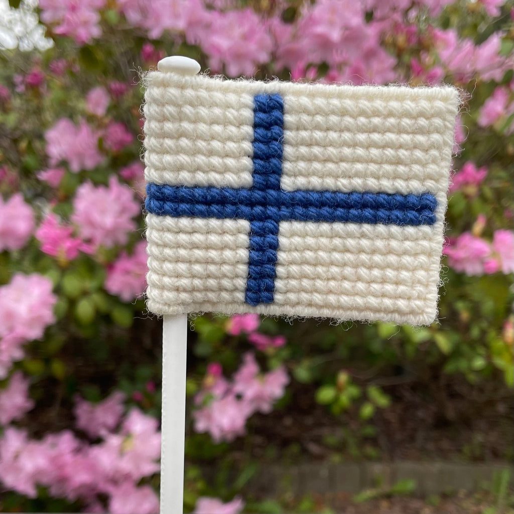 Flag på flagstang - Finland